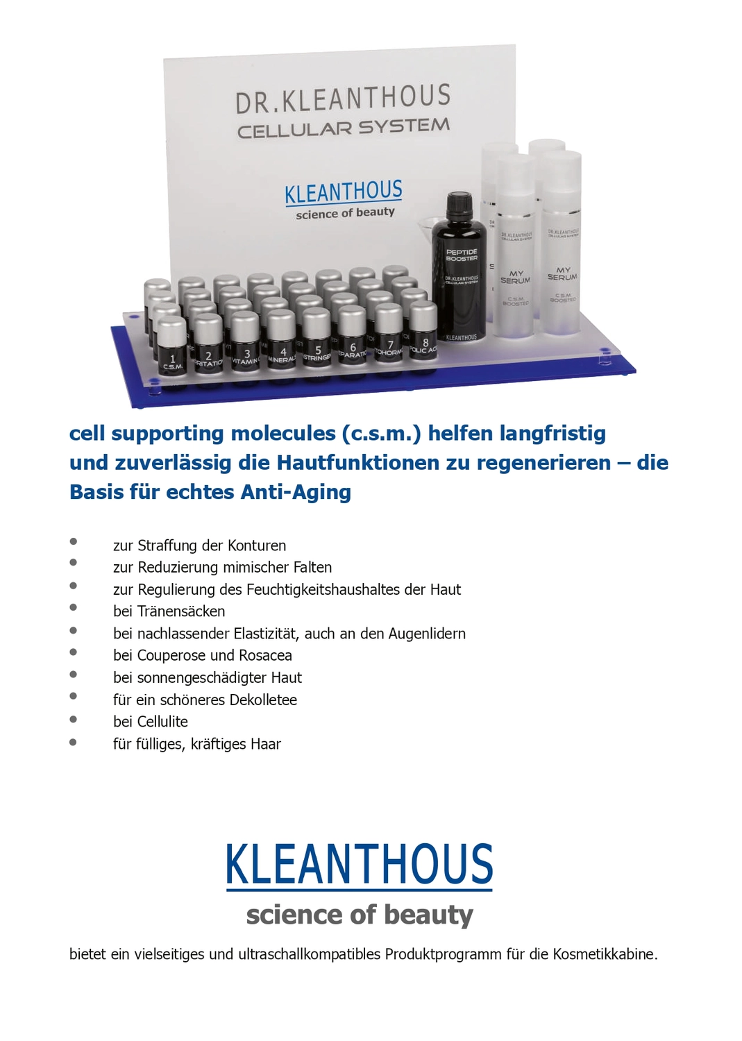 Dr. Kleanthous Kosmetik GmbH – Schönheit und Anti-Aging – Dieses Bild ist ein Stockfoto, das häufig in der Werbung für Hautpflege- und Kosmetikprodukte verwendet wird.