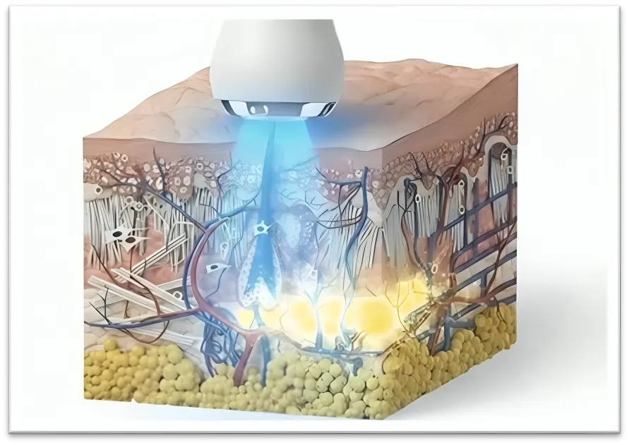 Dr. Kleanthous Kosmetik GmbH - Beauty And Anti-Aging - Die Ergebnisse werden durch das optimale Zusammenwirken von Ultraschall und Licht erzielt